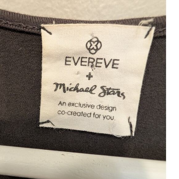 Evereve + Michael Stars Dress Double Strap Ruched Bodycon Easy Style - Size L - Picture 5 of 7